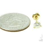 Prong Diamond 18k Gold Earrings 37735 - Image 5