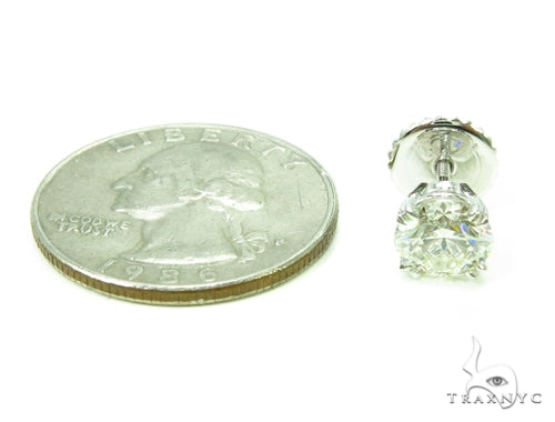 Prong Diamond Stud Earrings 37835 - Image 6