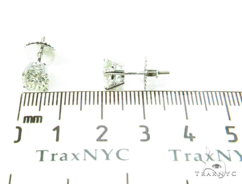 Prong Diamond Stud Earrings 37835 - Image 7