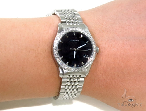 Pave Diamond Gucci Watch YA126502 39581 - Image 13