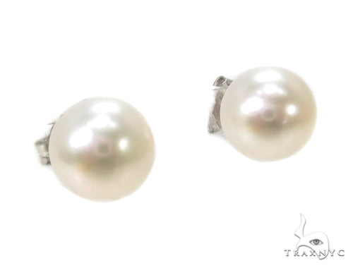 Pearl Gold Earrings 39656 - Image 2