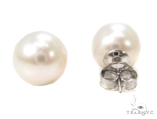 Pearl Gold Earrings 39656 - Image 3
