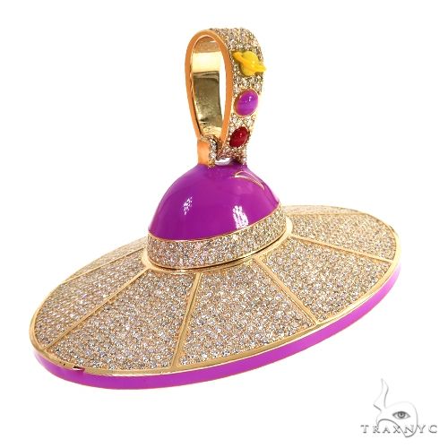 3D UFO Glow In The Dark Enamel Pendant 67715 - Image 2