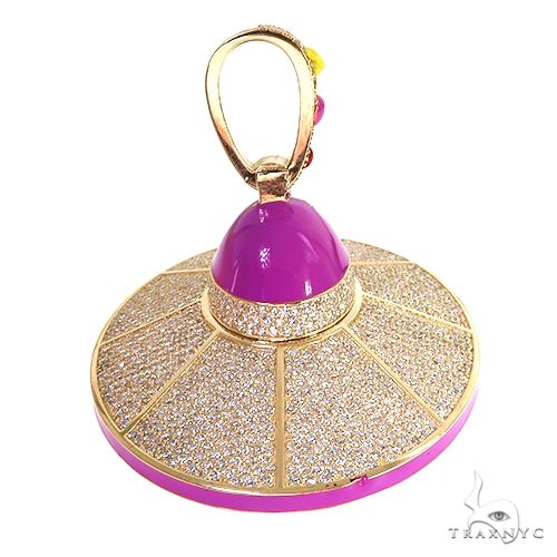 3D UFO Glow In The Dark Enamel Pendant 67715 - Image 3