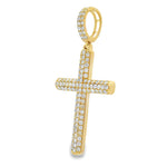 14K Gold Diamond Cross Pendant 65952
