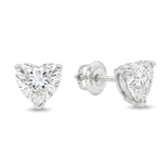 Heart Shape Diamond Stud Earrings 71321