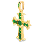 Imperial Emerald Cross Pendant Medium 71190