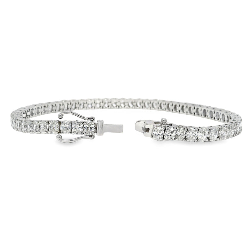 Oval Diamond Tennis Bracelet 71036
