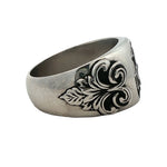 .925 Silver Antique Cross Ring 70895