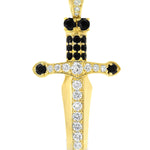 Dagger Knife Pendant Black Diamond 70987