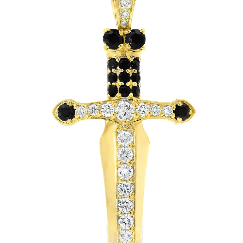 Dagger Knife Pendant Black Diamond 70987