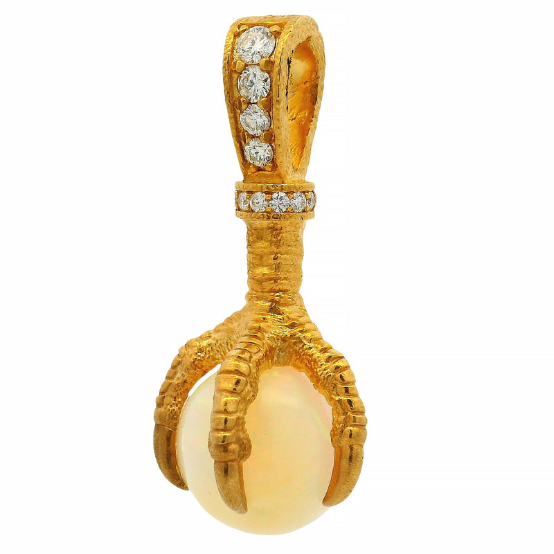 One of One 24K Eagle Claw Opal Pendant 70968