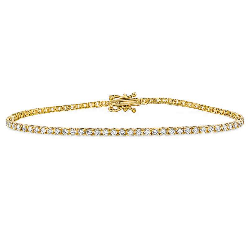 3 Pt natural diamond tennis bracelet – view 1 of 9, TraxNYC item 71703