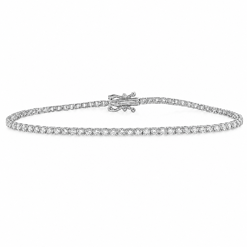 3 Pt natural diamond tennis bracelet – view 2 of 9, TraxNYC item 71703