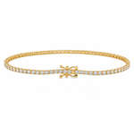 3 Pt natural diamond tennis bracelet – view 6 of 9, TraxNYC item 71703