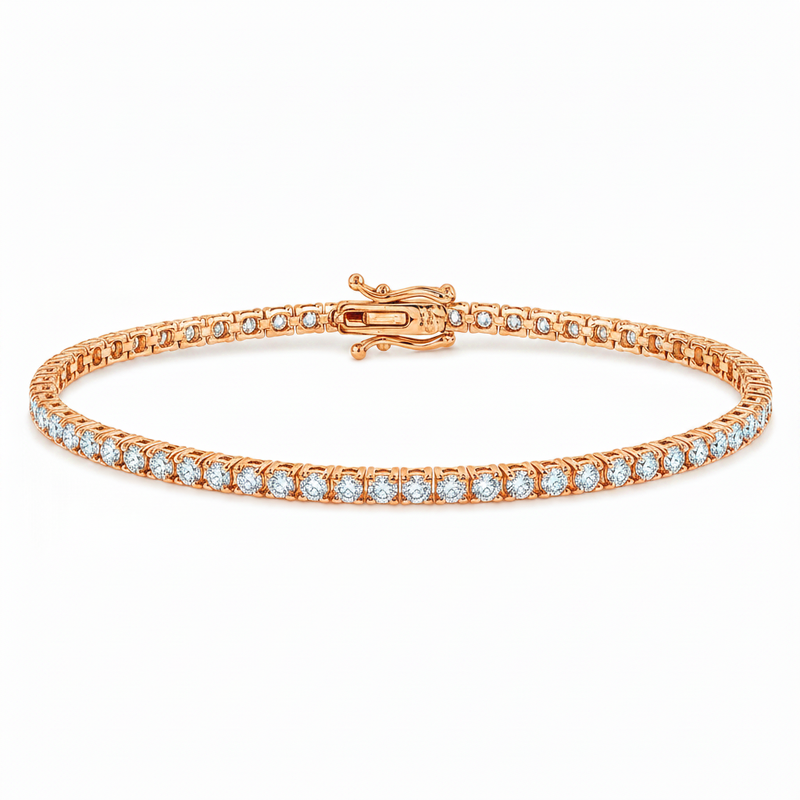 3 Pt lab diamond tennis bracelet – view 3 of 10, TraxNYC item 71704