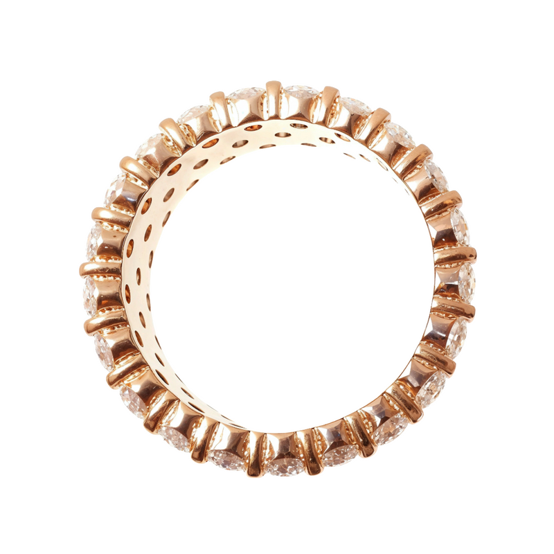 3 Row Diamond Eternity Band 64497