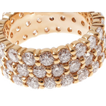 3 Row Diamond Eternity Band 64497