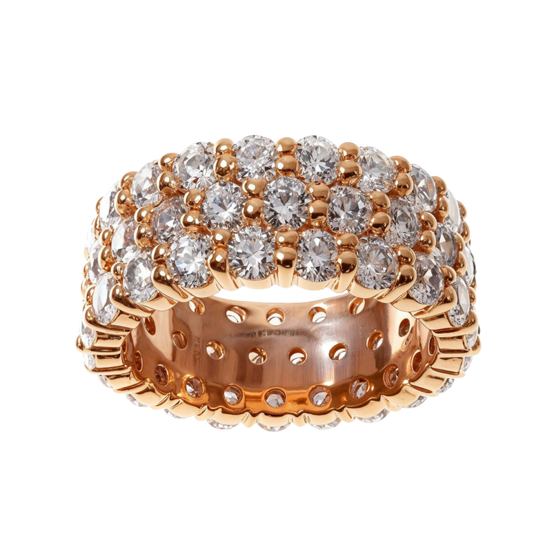 3 Row Diamond Eternity Band 64497