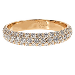 3 Row Diamond Wedding Band 69133