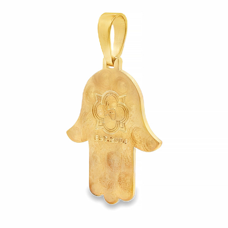 Gold Hamsa Pendant, view 4