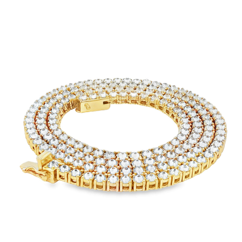 14K Gold tennis chain, 3.6 mm, photo 4 of 7