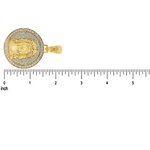 Circular Pendant With Jesus Head Set 71008