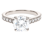 Classic Round Engagement Diamond Ring 65076
