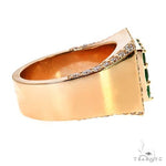 3x3 Emerald Diamond Ring 67677 - Image 3