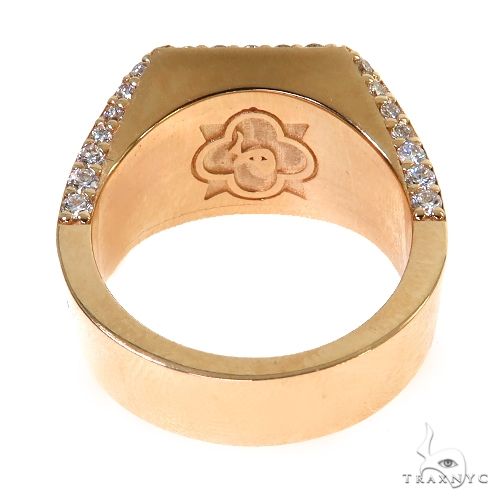 3x3 Emerald Diamond Ring 67677 - Image 4