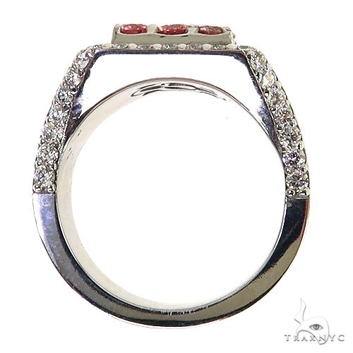14K Gold 3x3 Pink Diamond Ring (Lab), photo 5 of 6