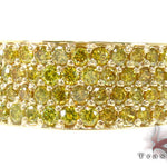 4 Row Canary Color Diamond Band 30984 - Image 2