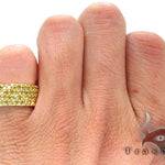 4 Row Canary Color Diamond Band 30984 - Image 7