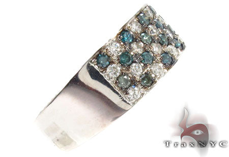 14K Gold Checker Diamond Ring, photo 4 of 7