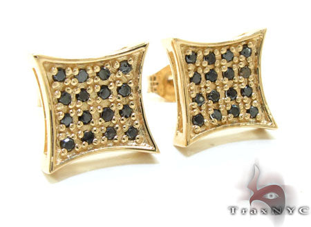 14K Gold 4 Row Round Black Diamonds, photo 2 of 5