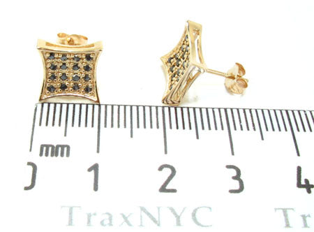 14K Gold 4 Row Round Black Diamonds, photo 5 of 5