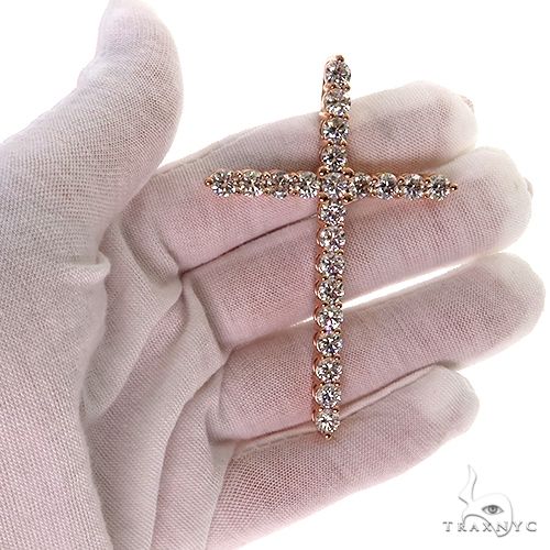 14K Gold 40 Pointer Lab-Grown Diamond Cross, photo 6 of 6
