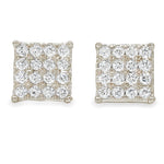 Square Cluster Diamond Studs 40534