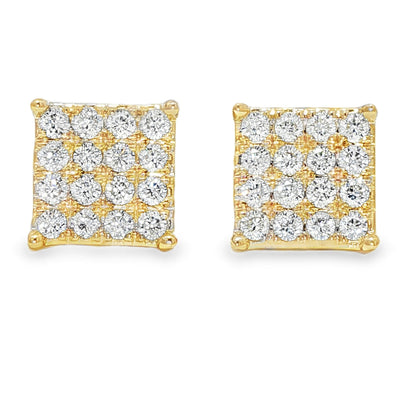 Square Cluster Diamond Studs 40534