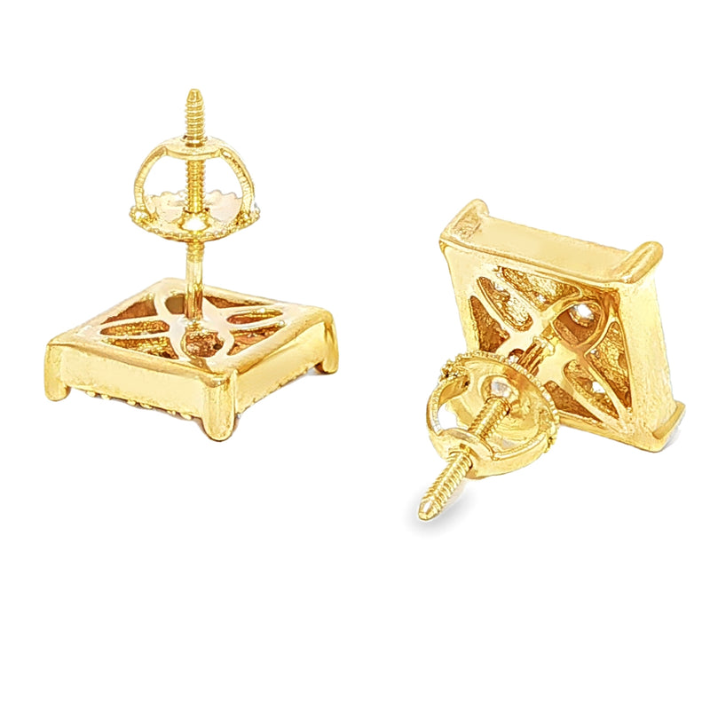 Square Cluster Diamond Studs 40534