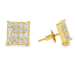 Square Cluster Diamond Studs 40534