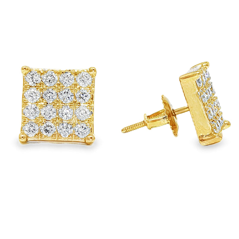 Square Cluster Diamond Studs 40534