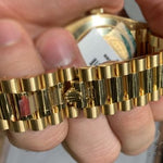 40mm Mens 18K Yellow Gold Diamond and Rubies Rolex Presidential 65032 - Image 4