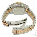 41mm Mens Two Tone 18K Yellow Gold and Stainless Steel  Fully Iced Pave Diamond DateJust Rolex Watch 66098 - Image 8