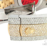 41mm Two Tone Fully Iced Out Rolex Datejust Watch Jubilee Band 65022 - Image 10