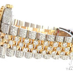 41mm Two Tone Fully Iced Out Rolex Datejust Watch Jubilee Band 65022 - Image 6