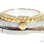 41mm Two Tone Fully Iced Out Rolex Datejust Watch Jubilee Band 65022 - Image 7