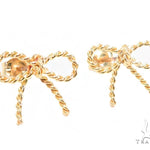 18k Yellow Gold Ribbon Earrings 44609 - Image 2 [FILE:44609_image_02_92f5378c.jpg]