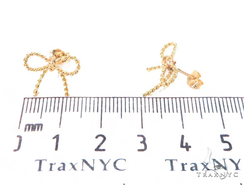 18k Yellow Gold Ribbon Earrings 44609 - Image 5 [FILE:44609_image_05_ff2c8192.jpg]