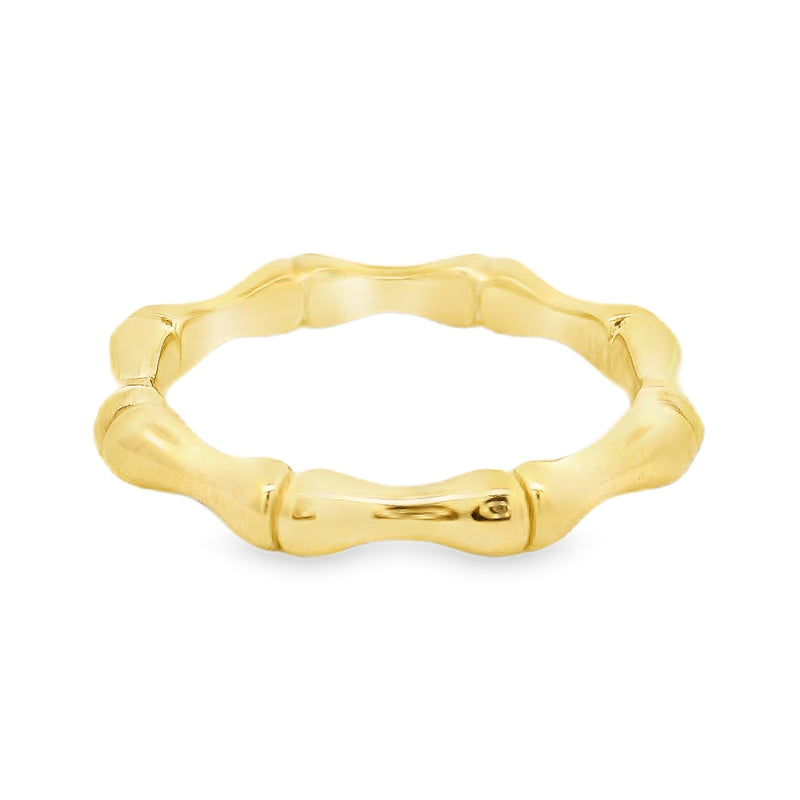 Gold Bamboo Ring, view 2